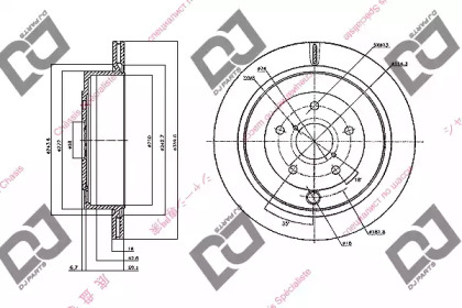 Тормозной диск DJ PARTS BD2092